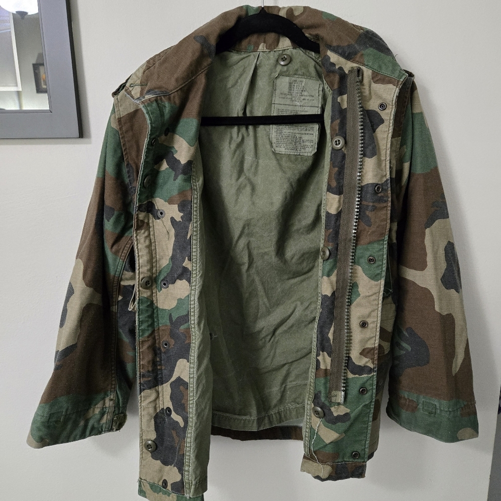 US Army M65 Field Jacket, Camo, XS, X-SHORT - Picture 5 of 16